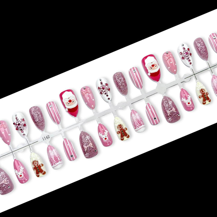 Festive Themed Press-On Nail Art Set