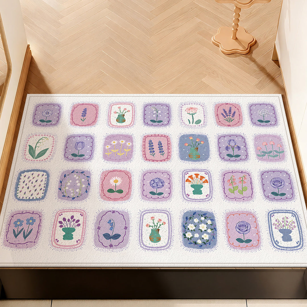Whimsical Character Design Floor Mat
