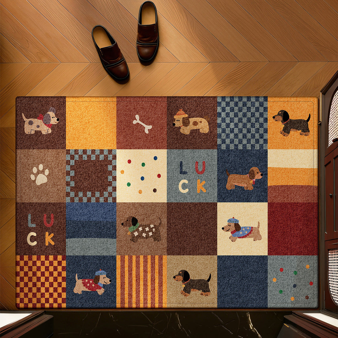 Whimsical Pet-Themed Entrance Mat