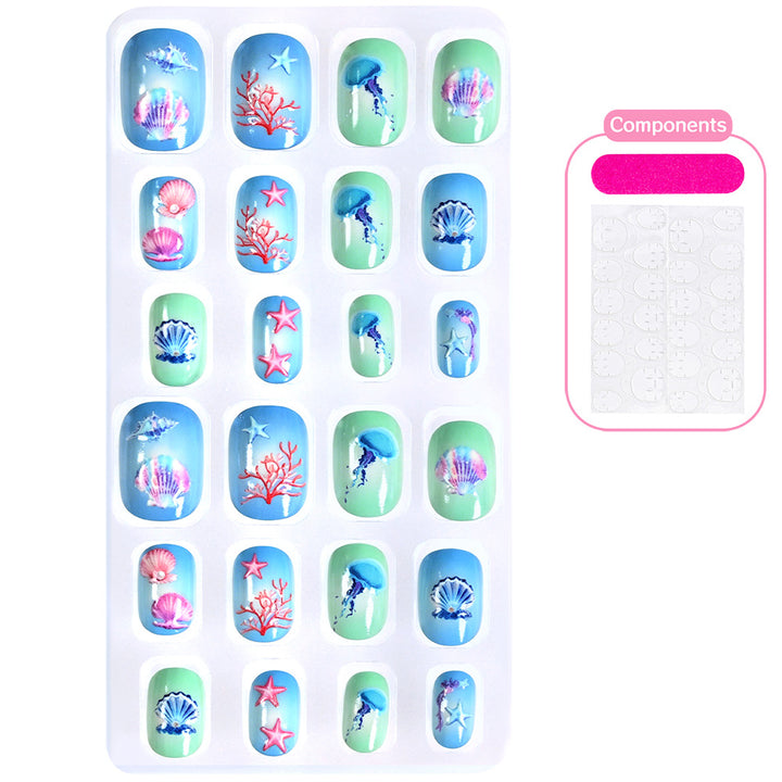 Creative Cartoon-Themed Press-On Nail Collection Stornfield