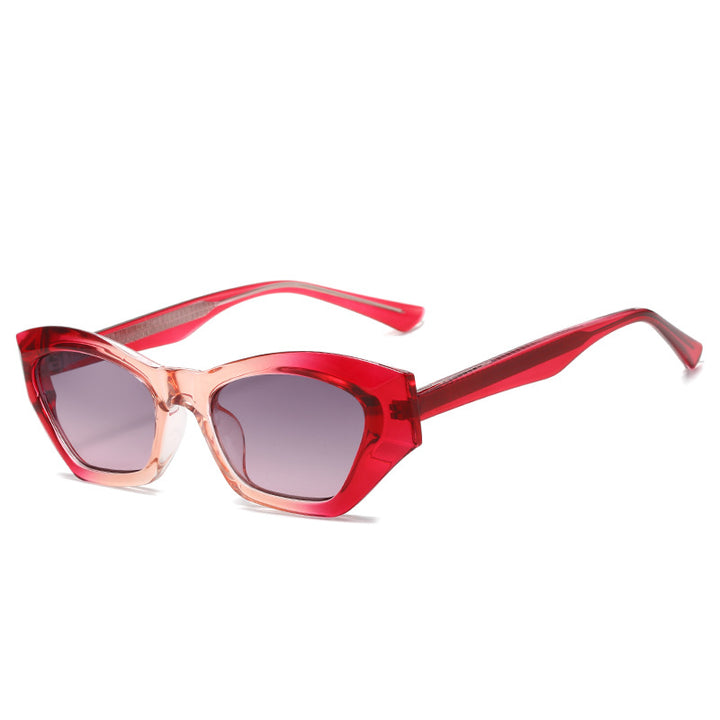 Ladies Cat-Eye Sunglasses with Modern Transparent Accents Stornfield