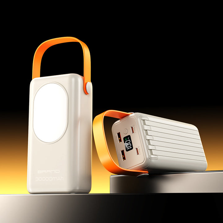 High-performance power bank with integrated LED light and digital display Stornfield