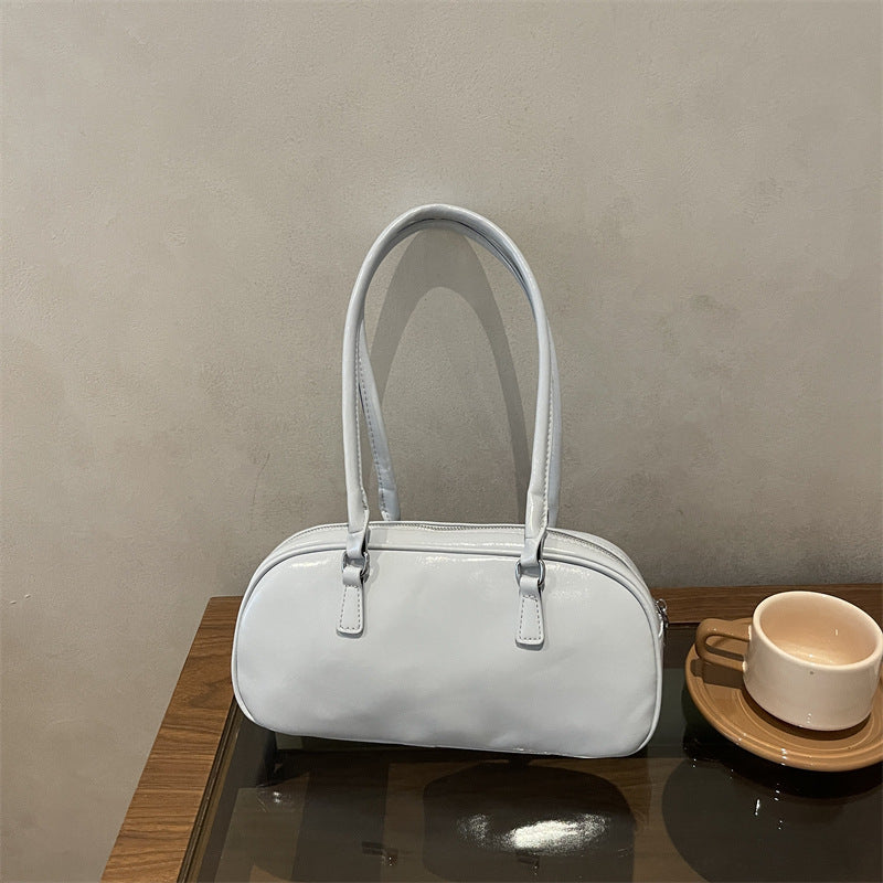 Patent Leather Handheld Satchel