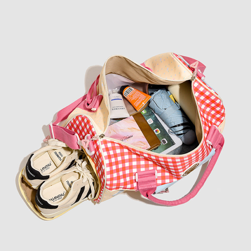 Colorful Patchwork Travel Duffel Bag Stornfield