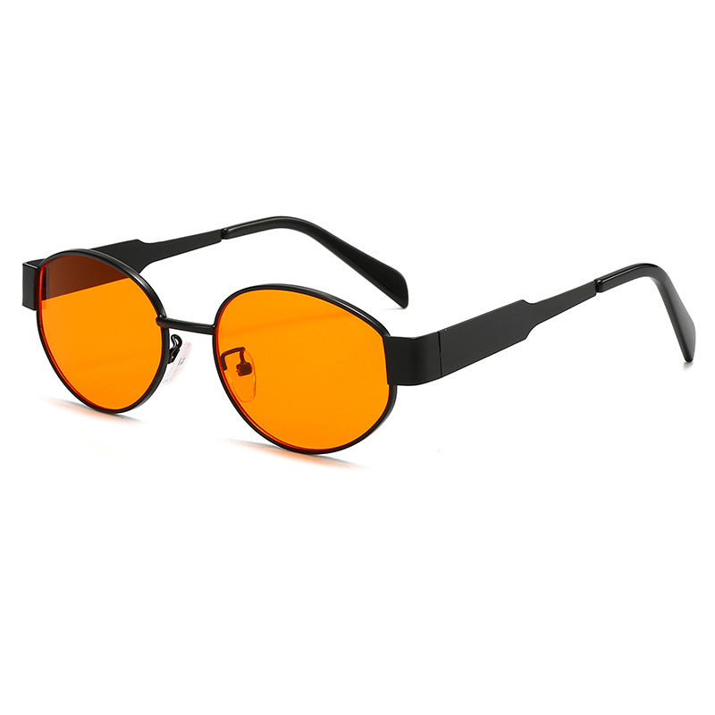 Fashionable oversized sunglasses with metal frame Stornfield