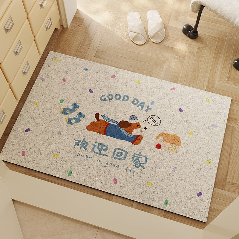 Playful Cartoon Welcome Mat
