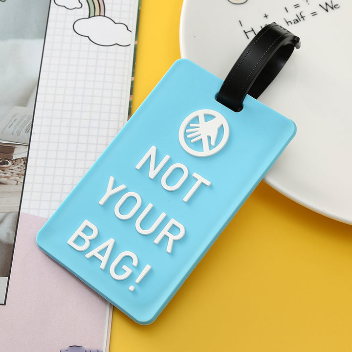 Unisex Luggage Tag with Motivating Holiday Message Bowlift