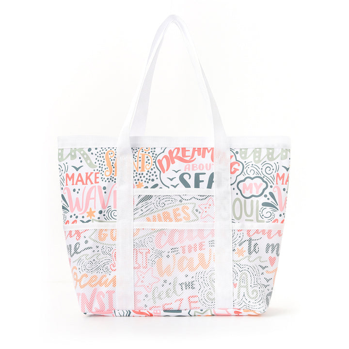 Spacious beach bag with breathable mesh design Stornfield