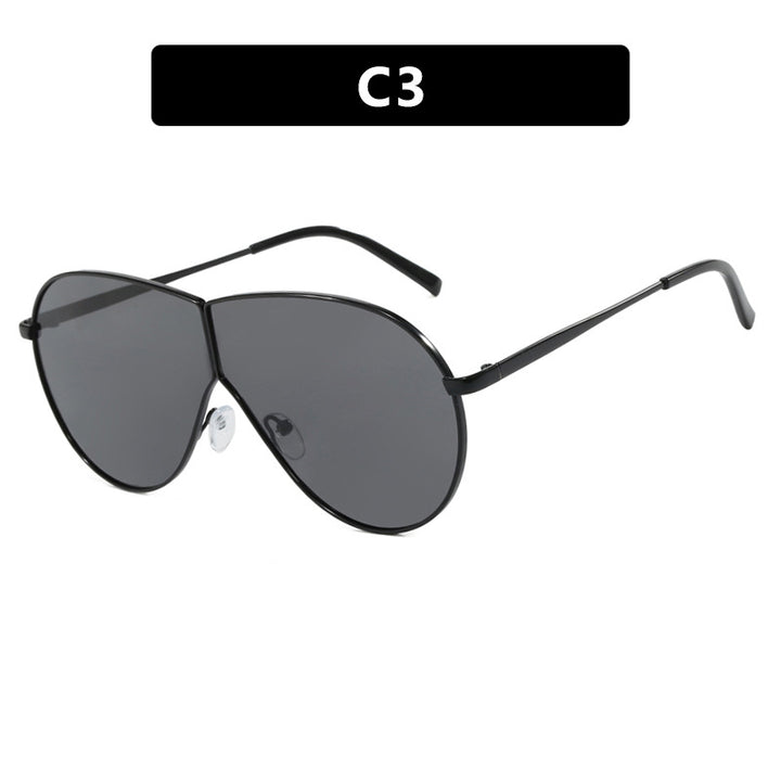 Women's pilot sunglasses with elegant golden frame and blue lenses Stornfield