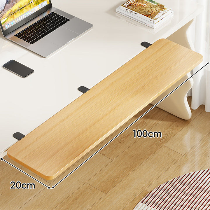 Extra-Wide Low-Profile Under-Desk Slide-Out Keyboard and Mouse Platform
