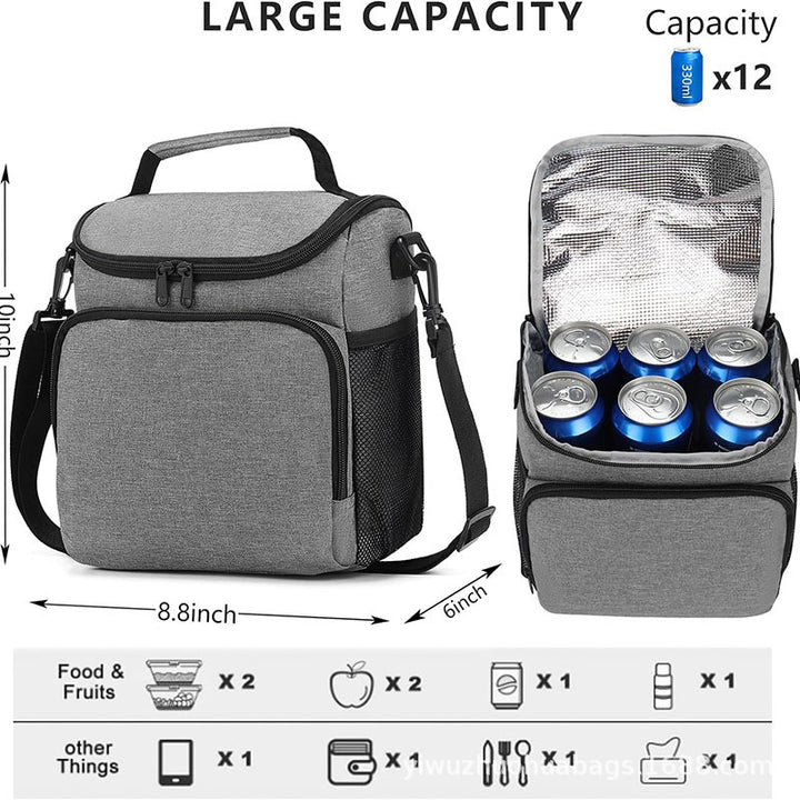 Women's insulated lunch box with multifunctional compartments Stornfield