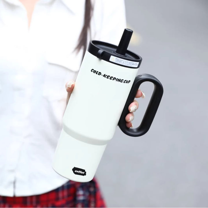Women's insulated cup with practical straw Stornfield