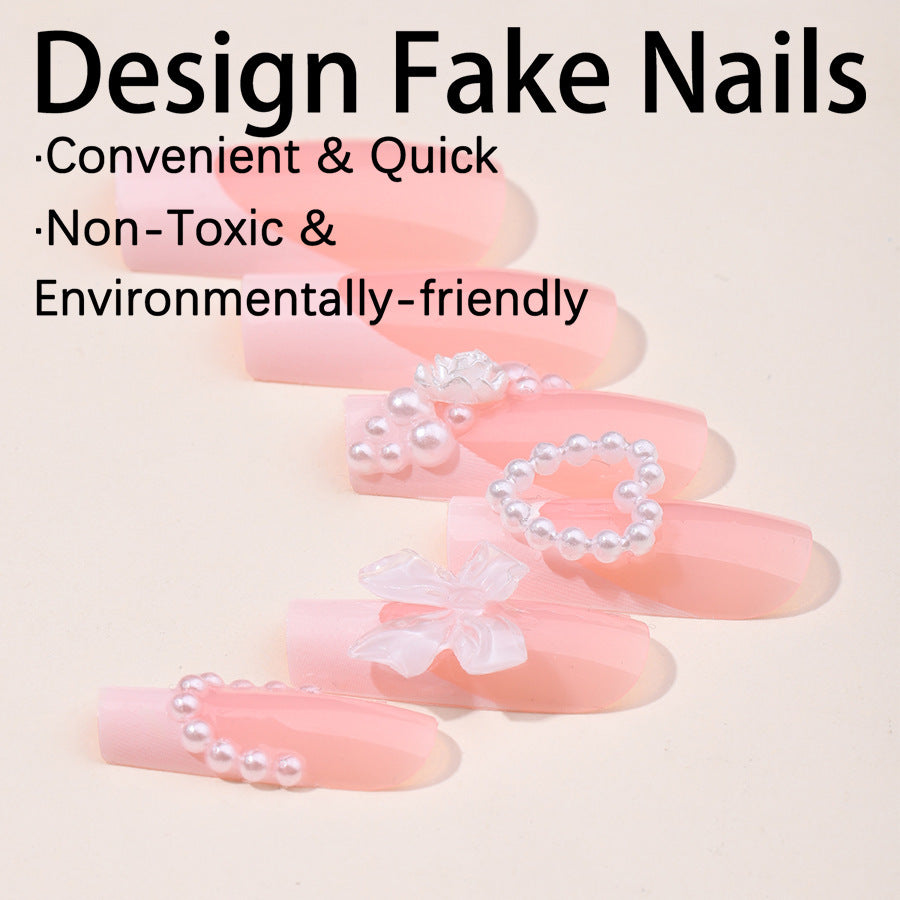 Nail set with elegant ombre finish and pointy shapes Stornfield