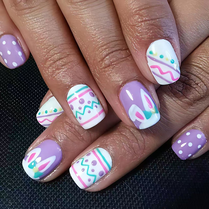 Artificial nails in creative Easter design Stornfield