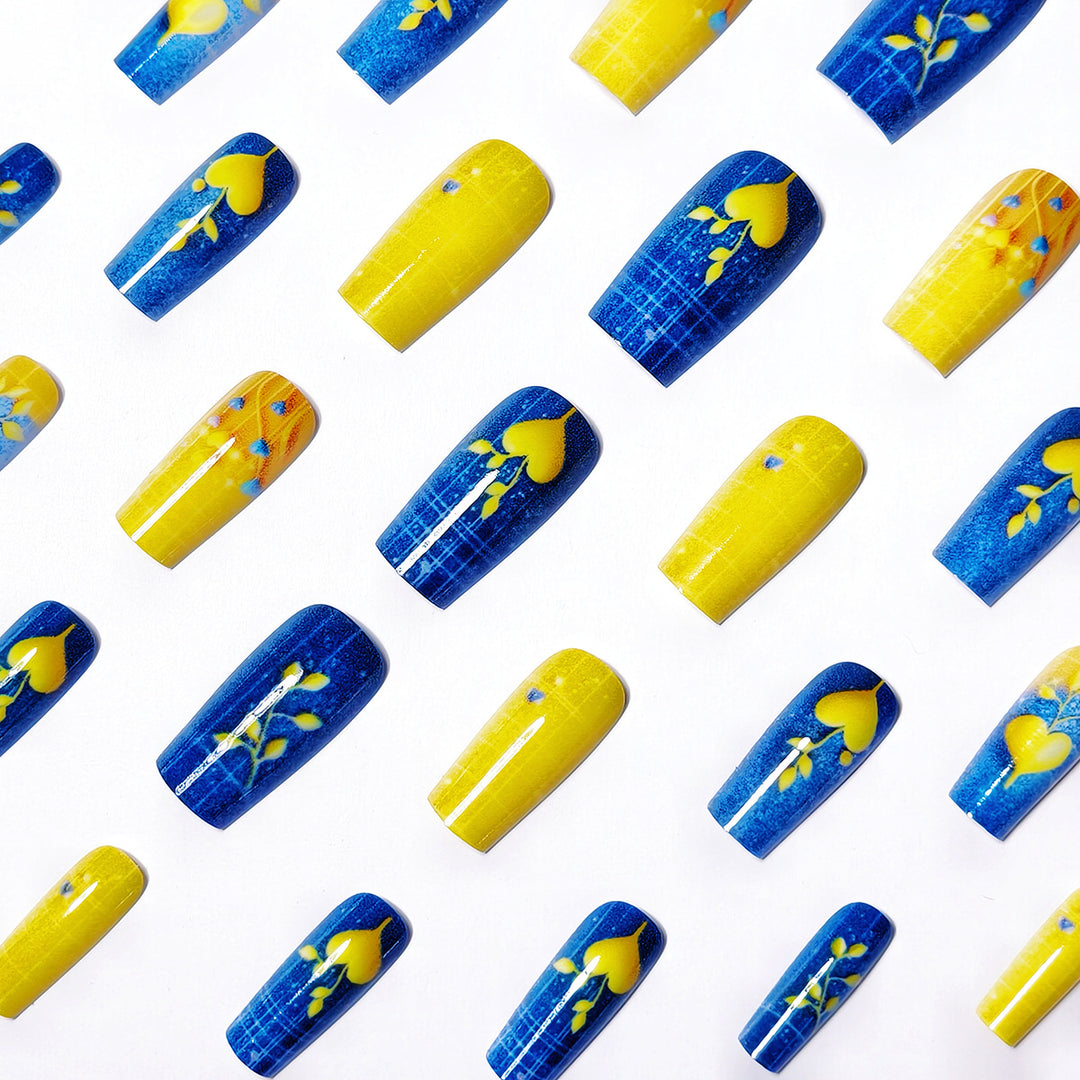 Creative artificial nails with heart design Stornfield
