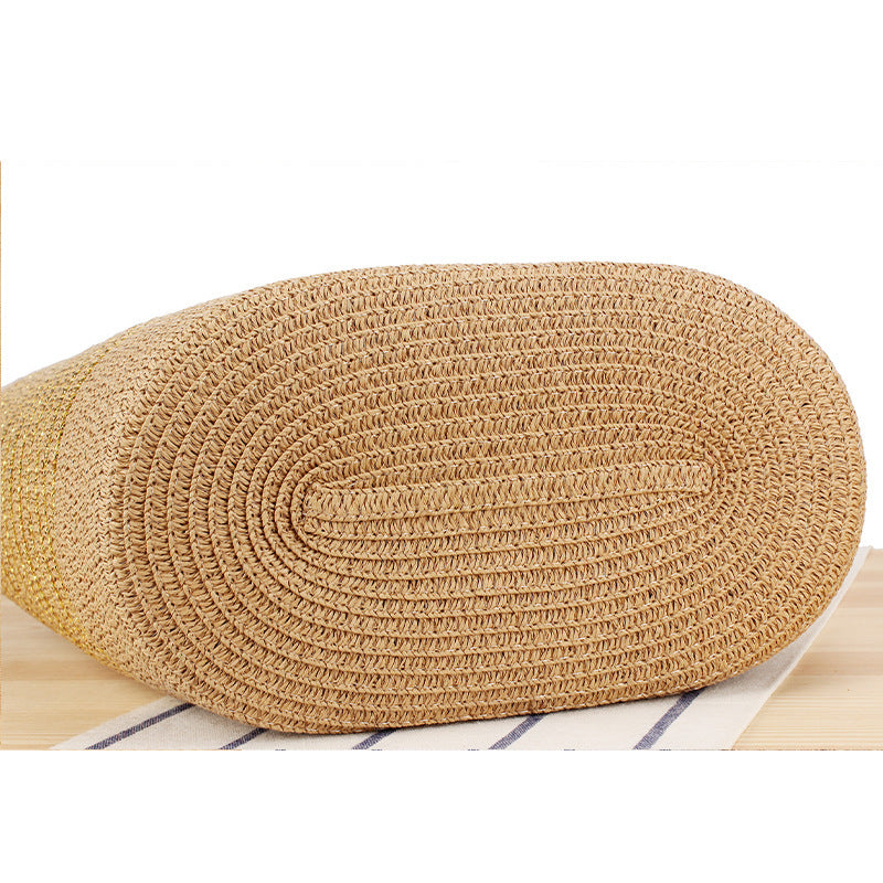 Straw bag in modern stripe look Stornfield