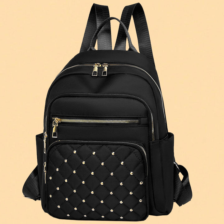Women's Quilted Backpack with Decorative Studs Stornfield