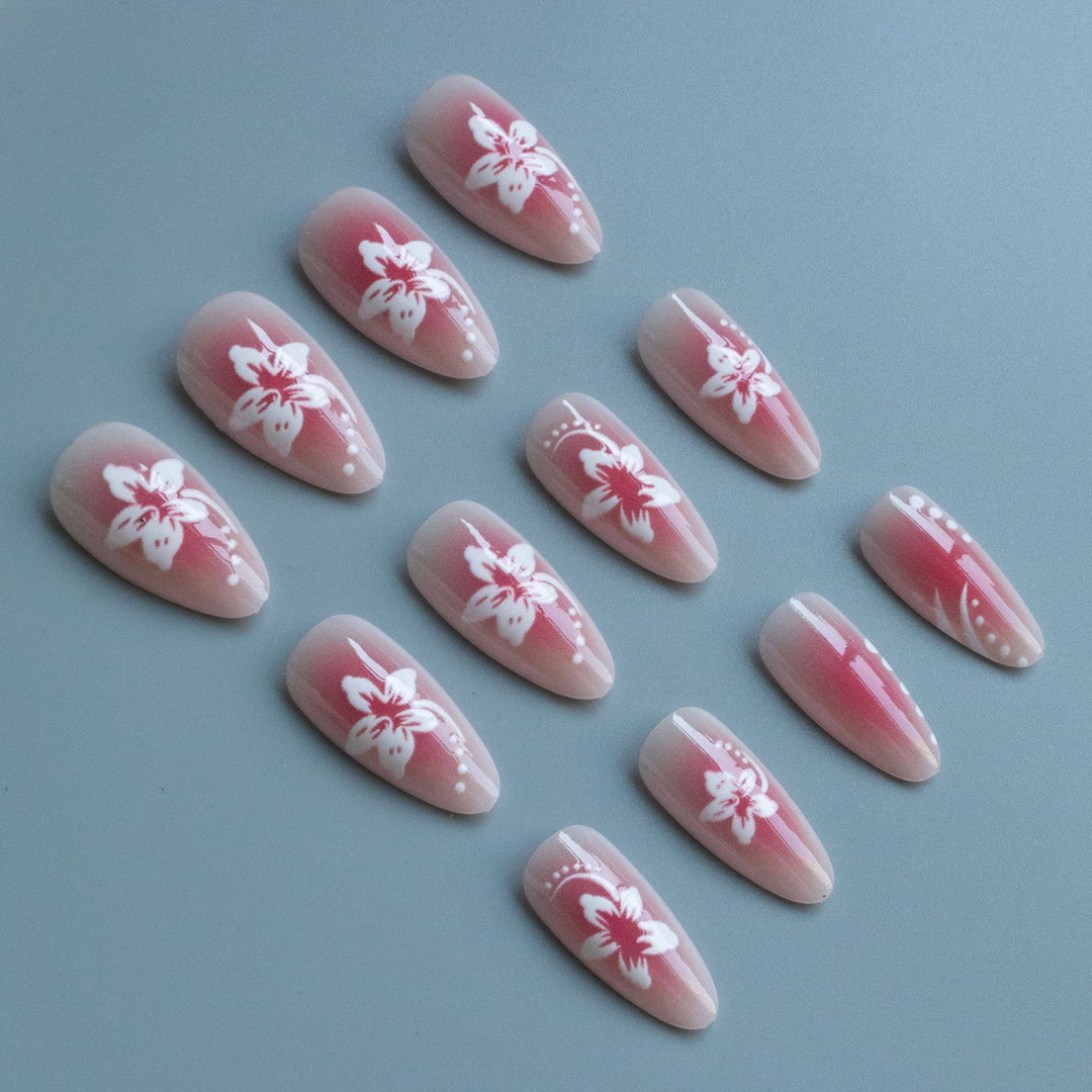 Premium Floral Gel Nail Art