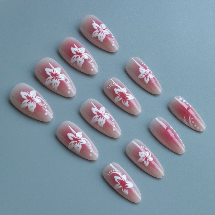 Premium Floral Gel Nail Art