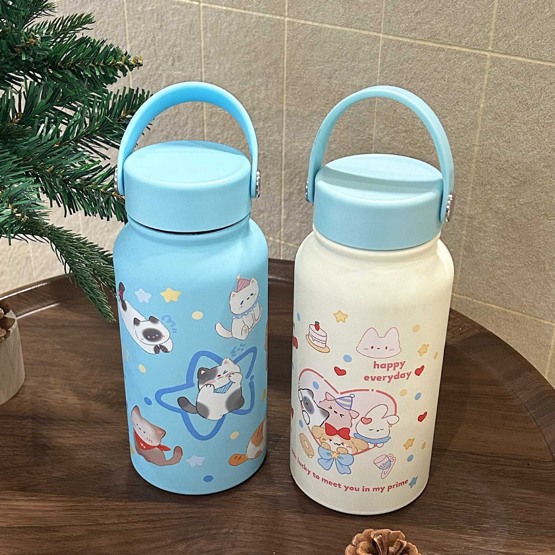 Ladies insulated drinking bottle with cheerful animal motif Stornfield
