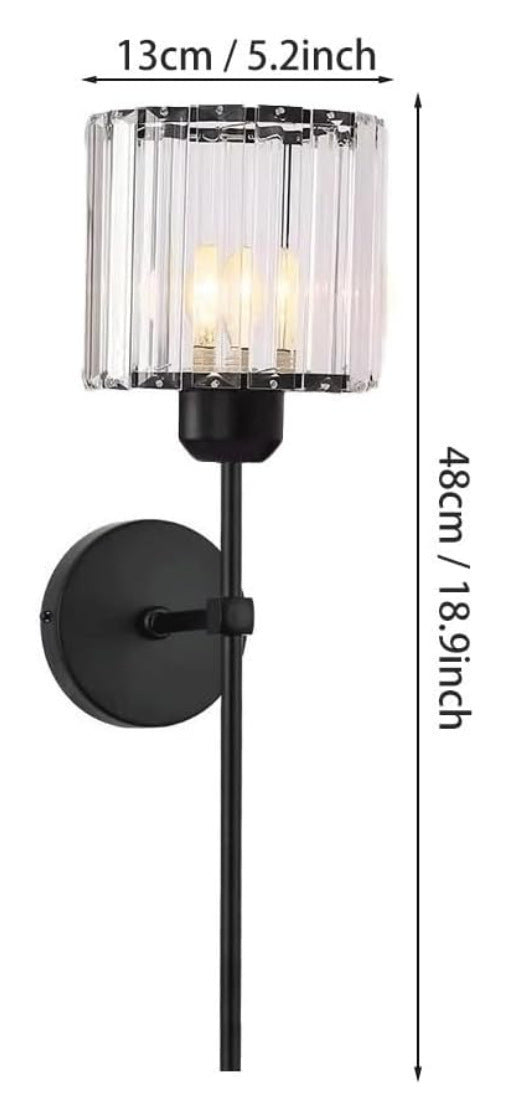 Crystal-Accented Wall Sconce