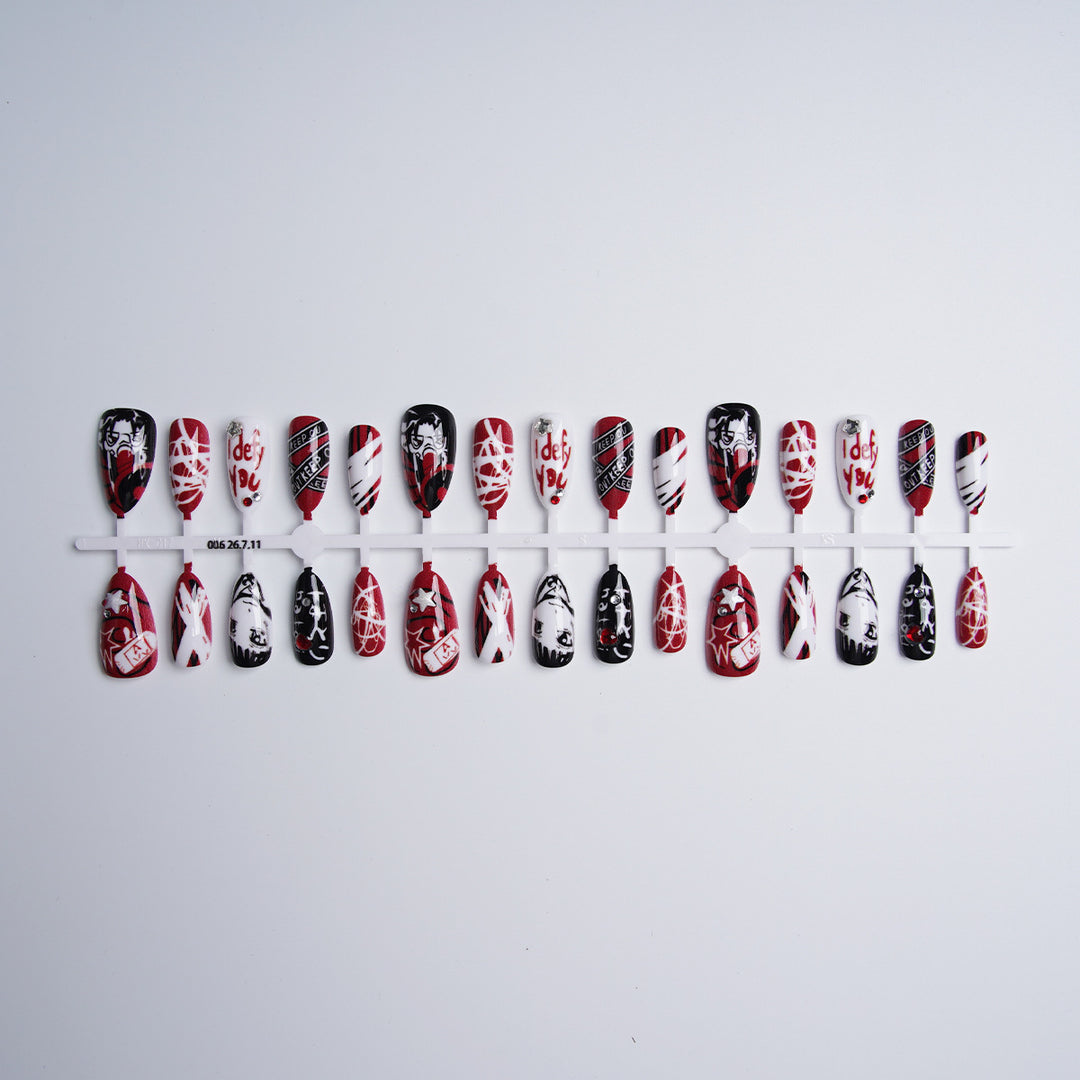 Creative Nail Art Set with Unique Graphics Stornfield