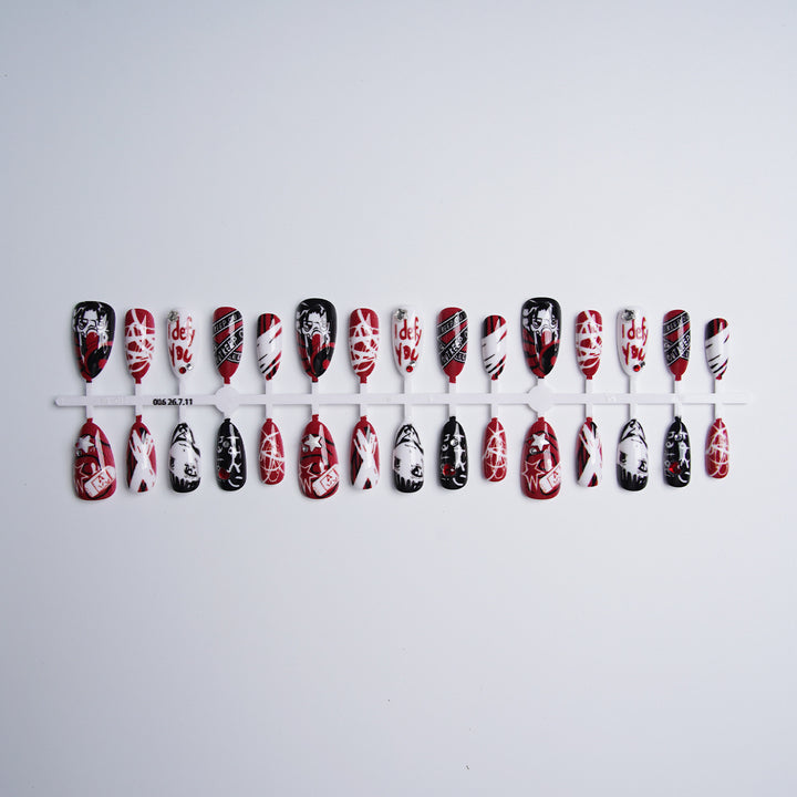 Creative Nail Art Set with Unique Graphics Stornfield
