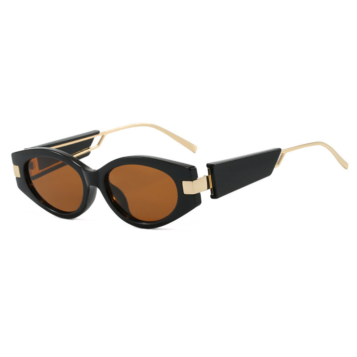 Ladies elegant Cat-Eye sunglasses with gold accents Stornfield