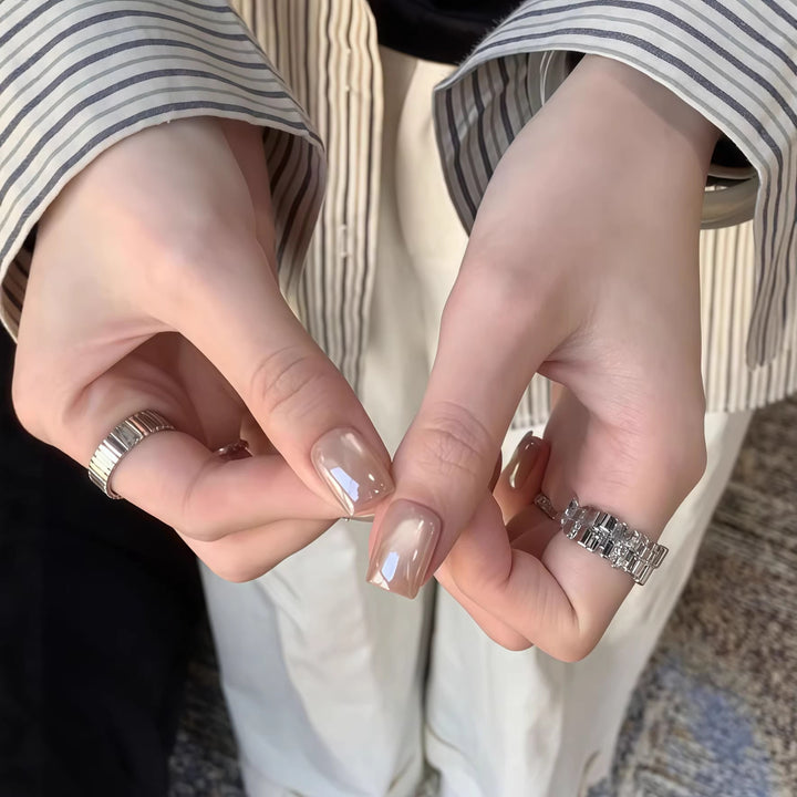 Artificials nails with precious shimmering accents Stornfield