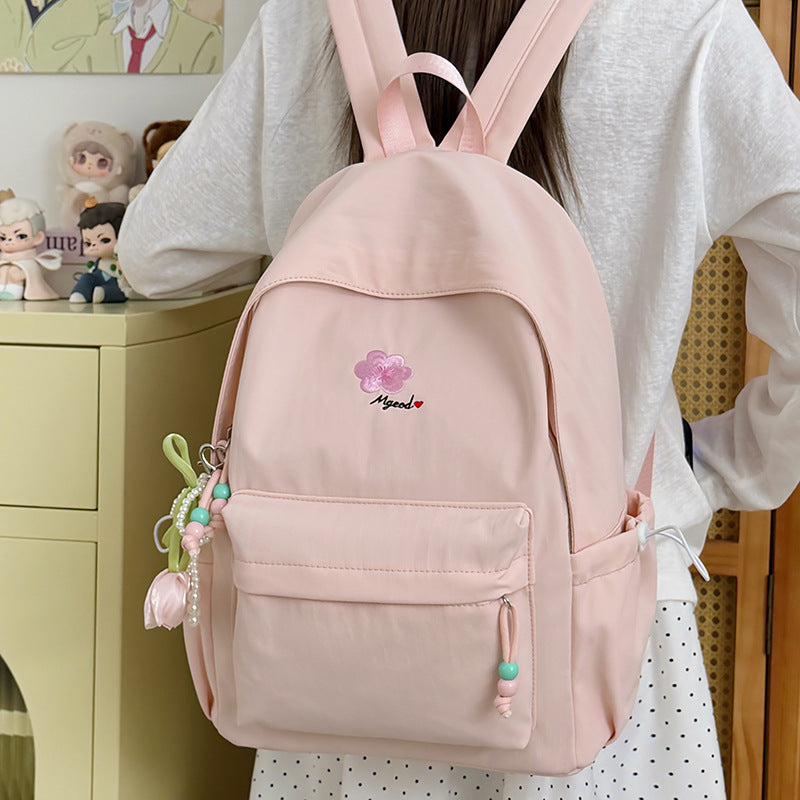 Elegant Floral Embellished Backpack Stornfield