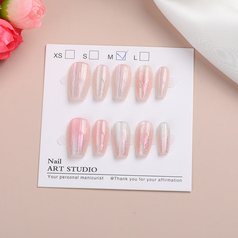 Shimmering Glitter Press-On Nail Set Stornfield