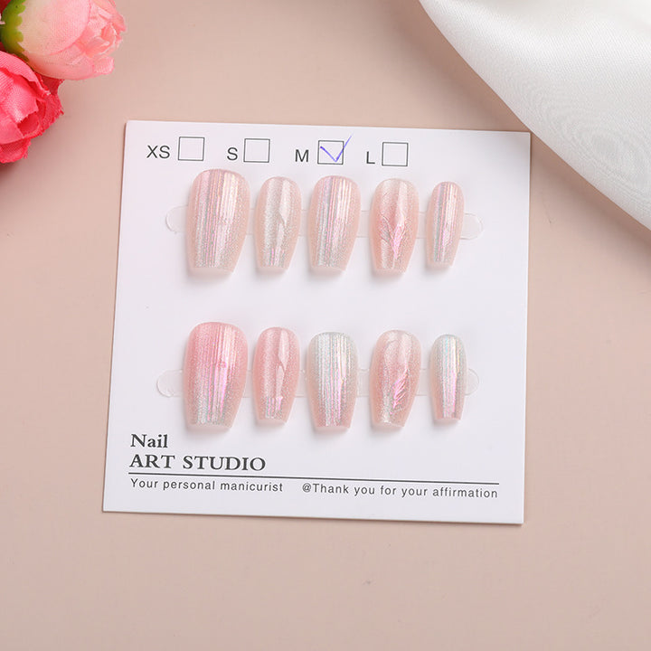 Shimmering Glitter Press-On Nail Set Stornfield