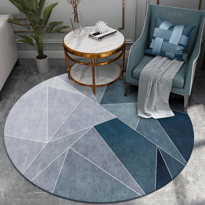 Round Geometric Pattern Area Rug Stornfield