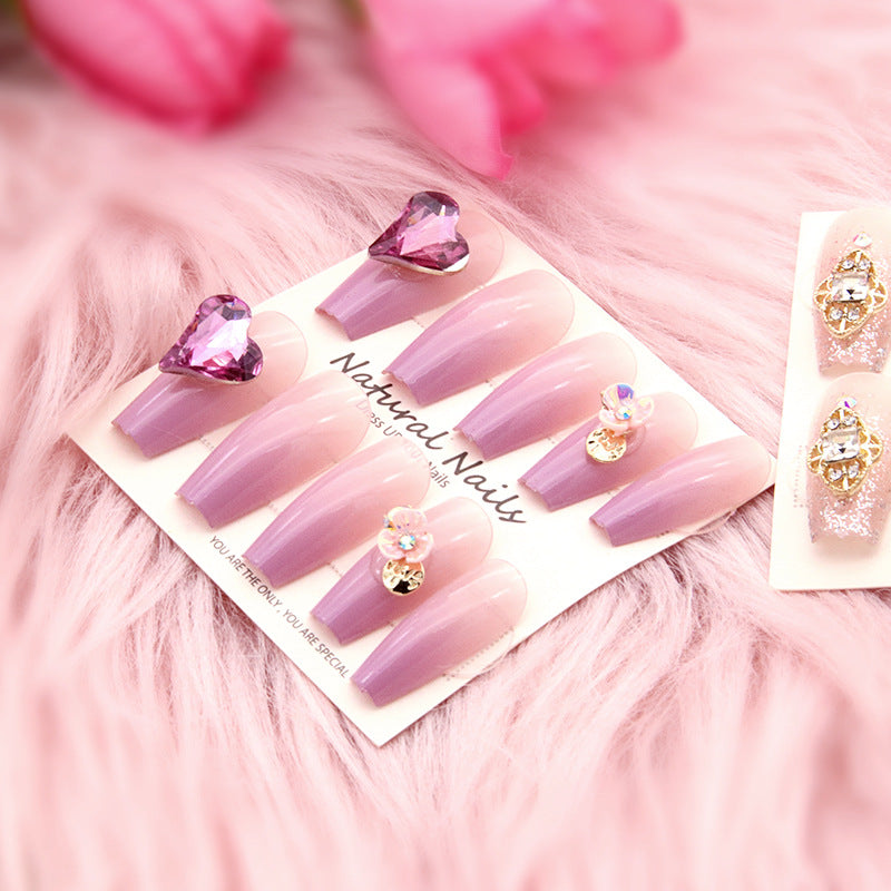 Elegant Pre-Designed Press-On Nail Set Stornfield