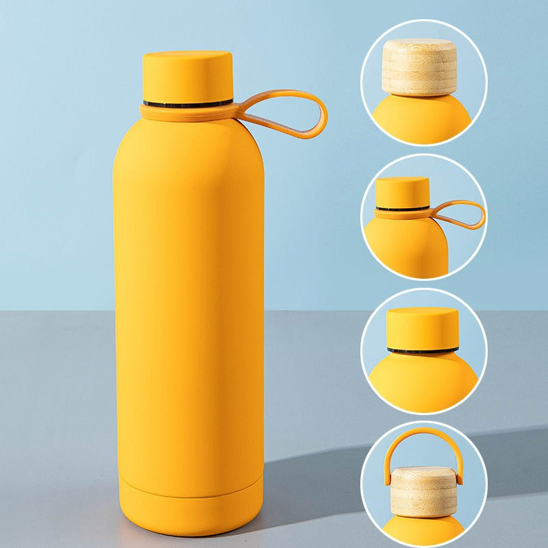 Ladies stylish stainless steel drinking bottle with innovative closure Stornfield