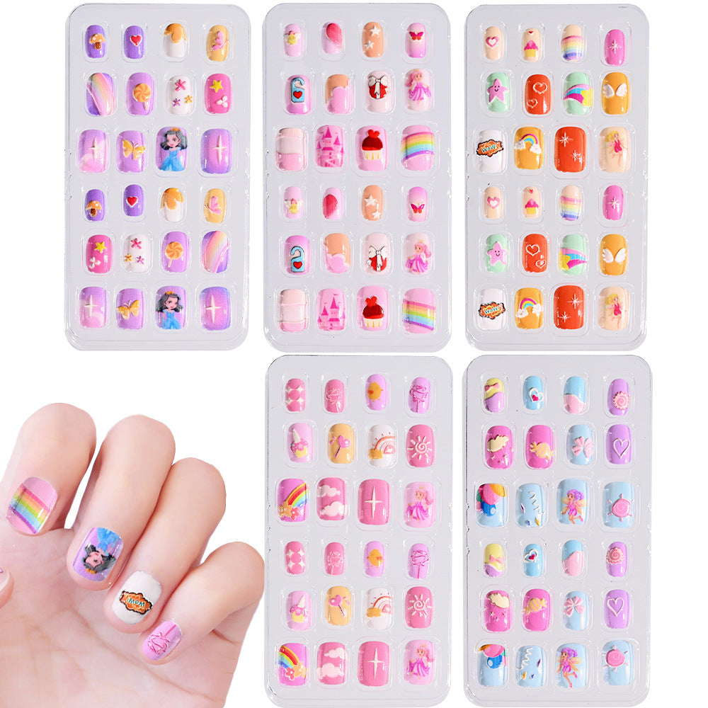 Children's Themed Decorative Press-On Nail Set Stornfield