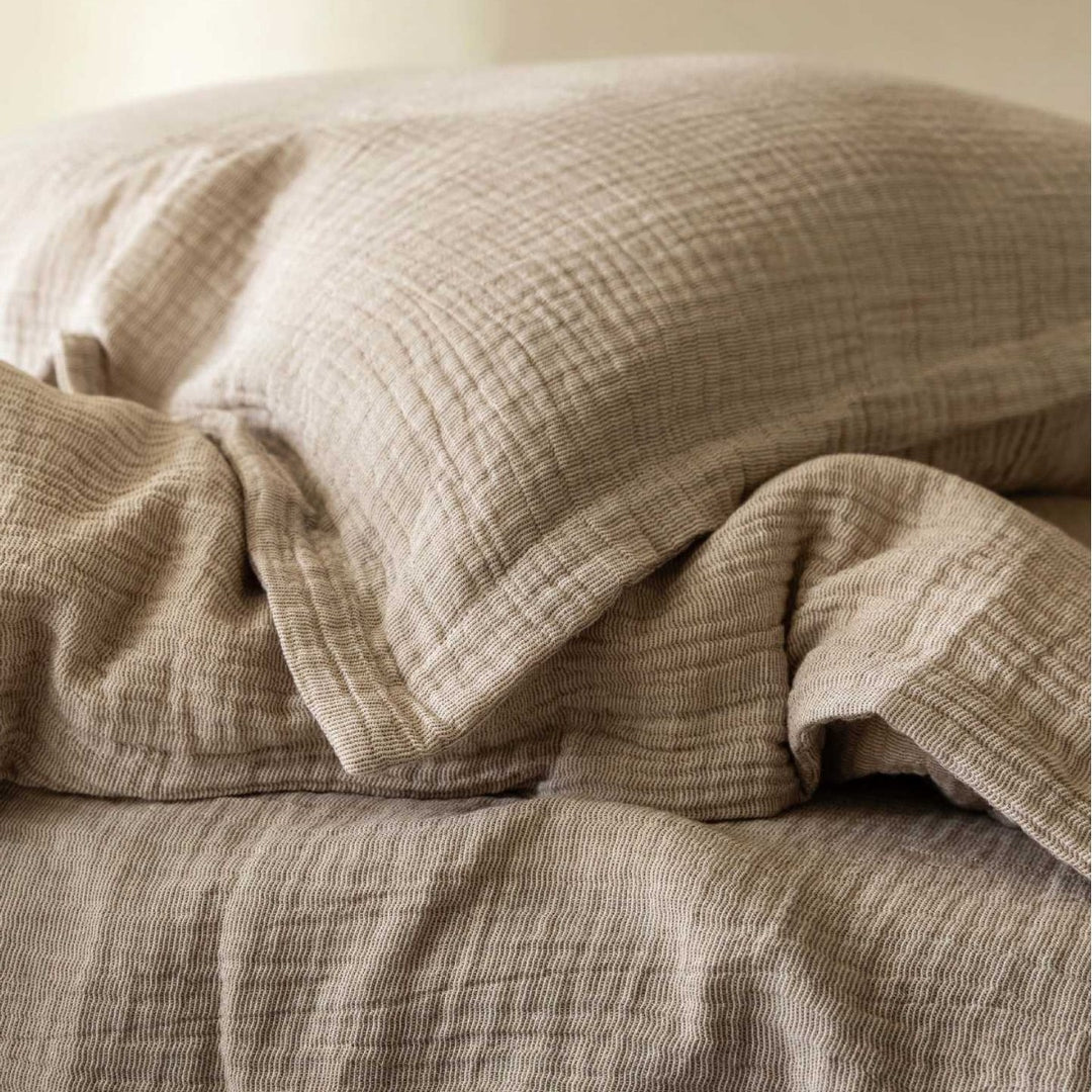 Premium Double-Layer Cotton Gauze Duvet Cover Set