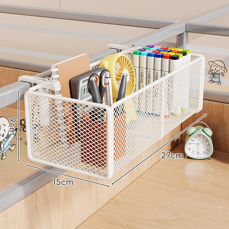 Mesh Partition Clamp Hanging Desk Organizer Basket