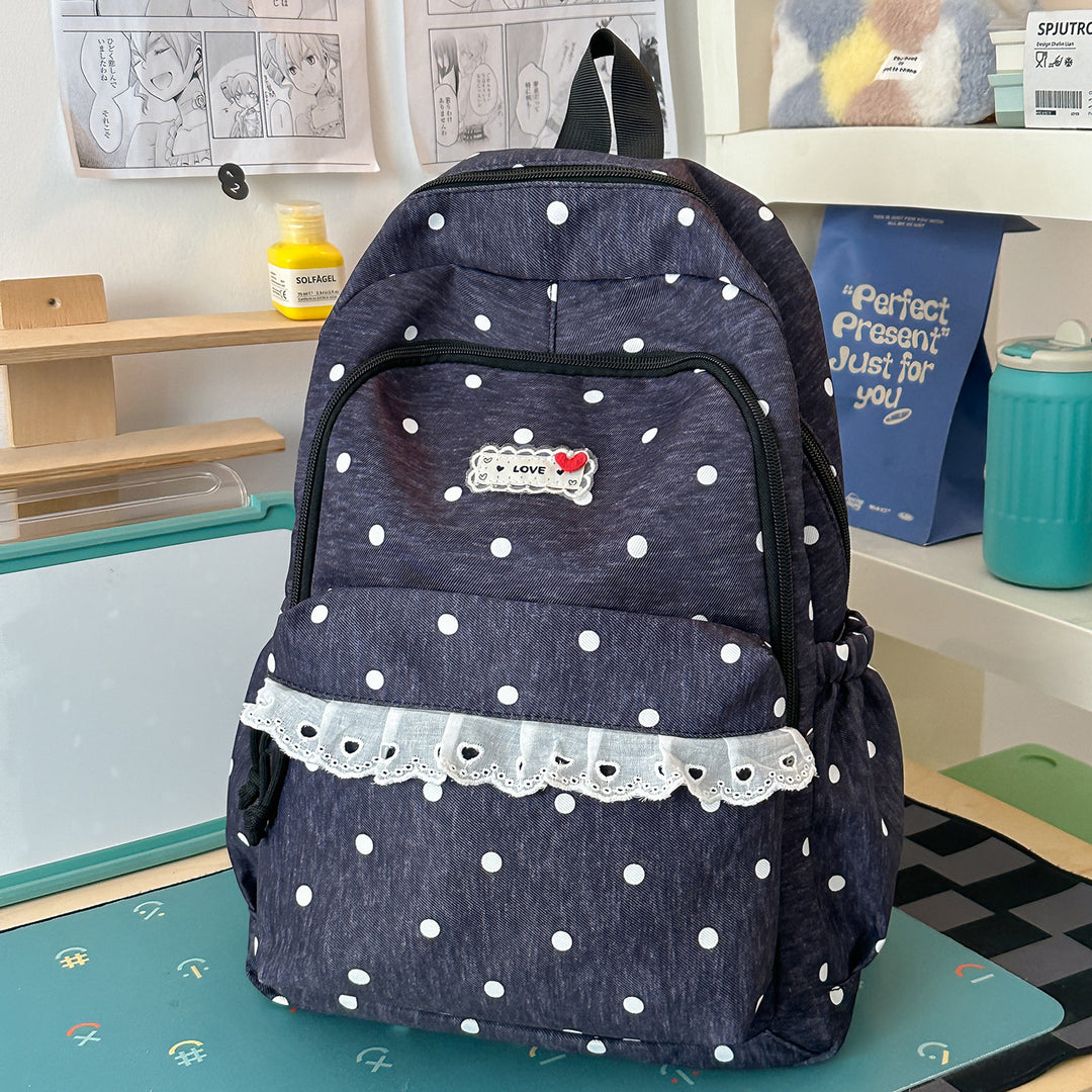 Trendy Star-Print School Backpack Stornfield