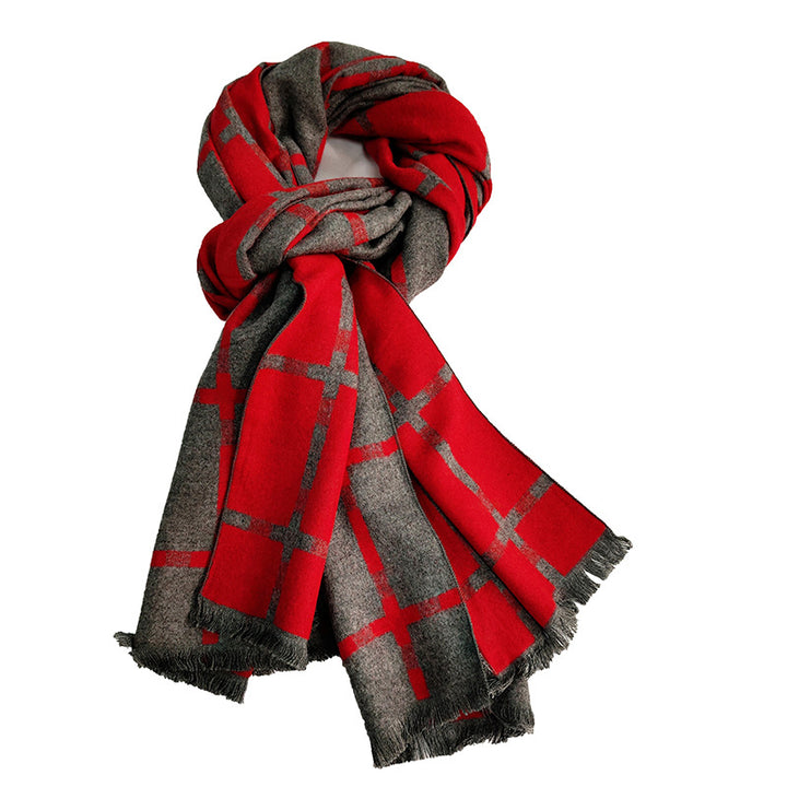 Ladies Elegant and Warm Scarf with Geometric Pattern Stornfield