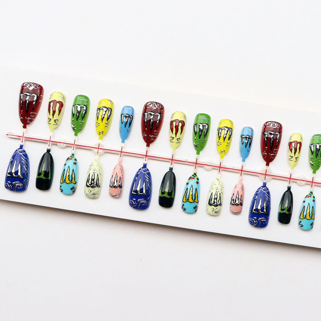 Creative Nail Art Press-On Designs