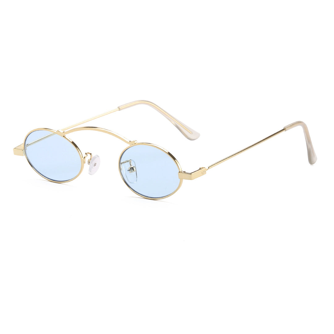Women’s fashionable sunglasses with a unique circular frame and distinctive lenses Stornfield
