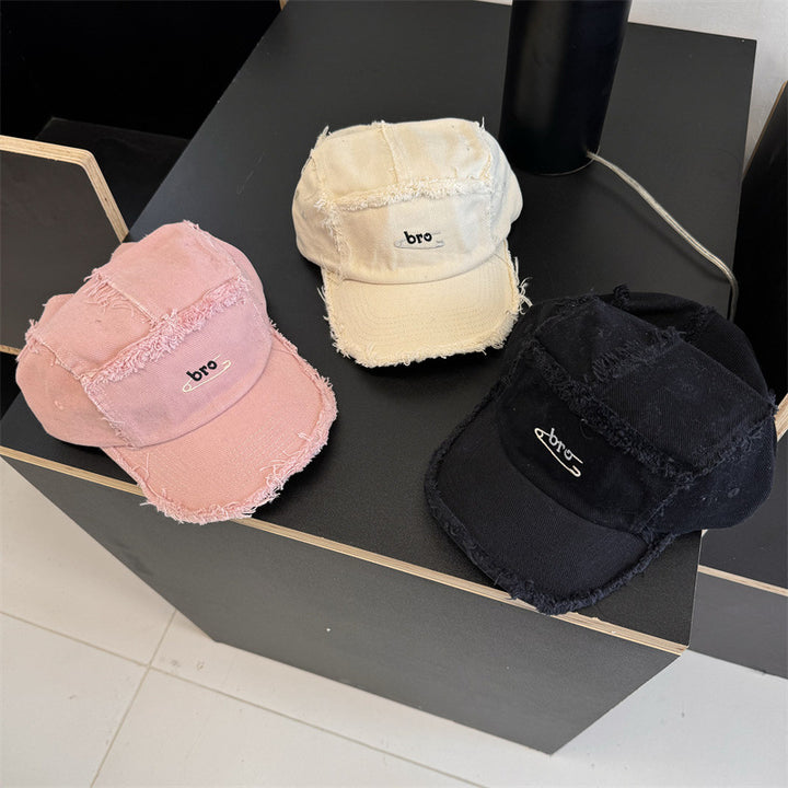 Men's Distressed Denim Snapback Cap Stornfield