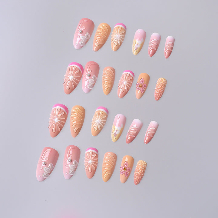Elegant Press-On Nail Art Set Stornfield