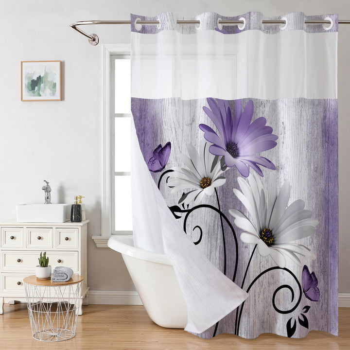 Artistic Floral Shower Curtain Stornfield