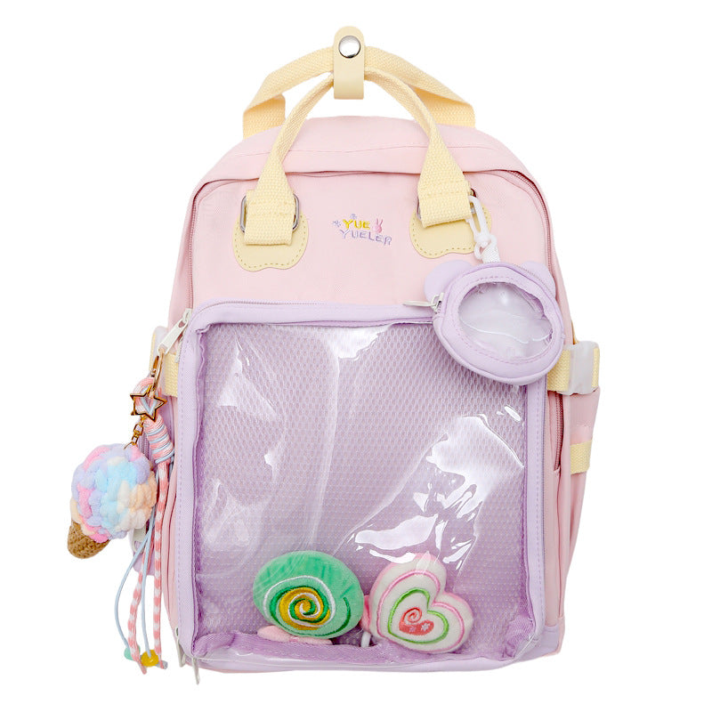 Versatile Multi-Functional Backpack with Decorative Patches Stornfield