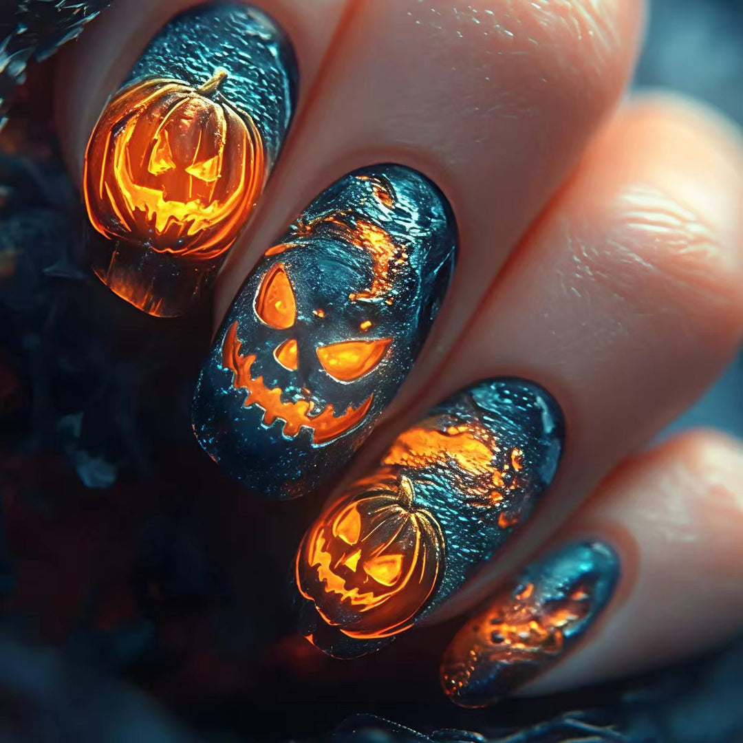 Artifical nails with Creative Halloween design Stornfield