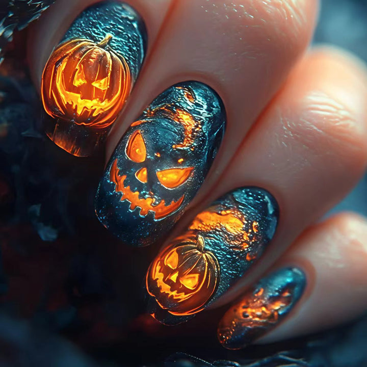 Artifical nails with Creative Halloween design Stornfield