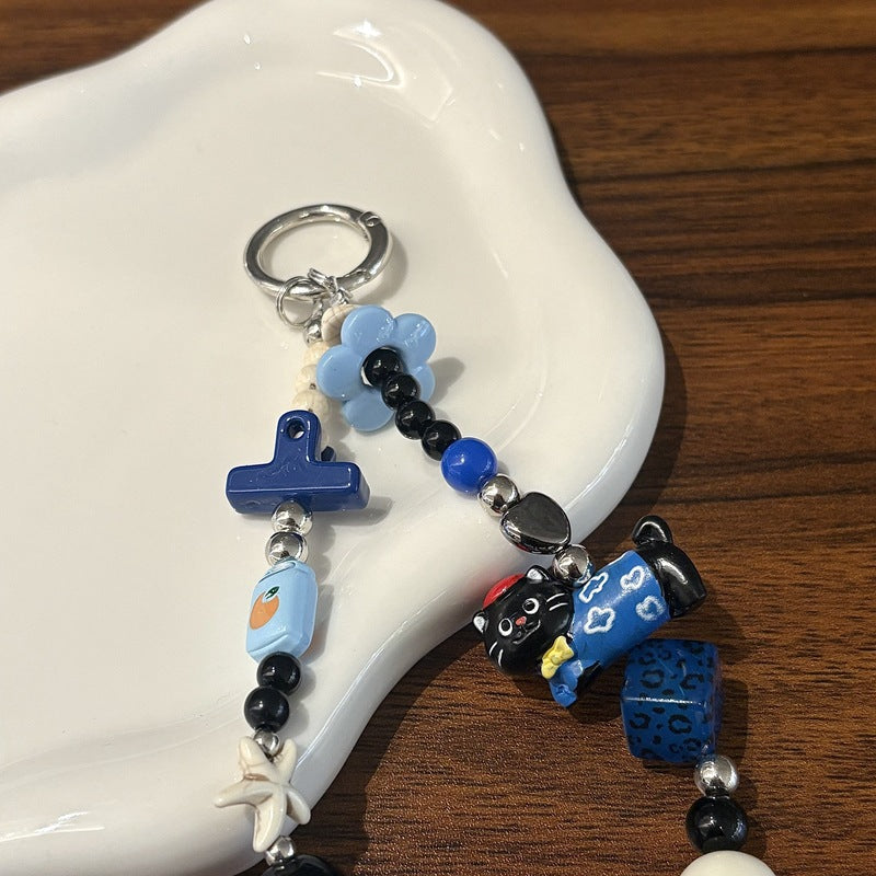 Decorative Beaded Charm Keychain Stornfield 1790135273