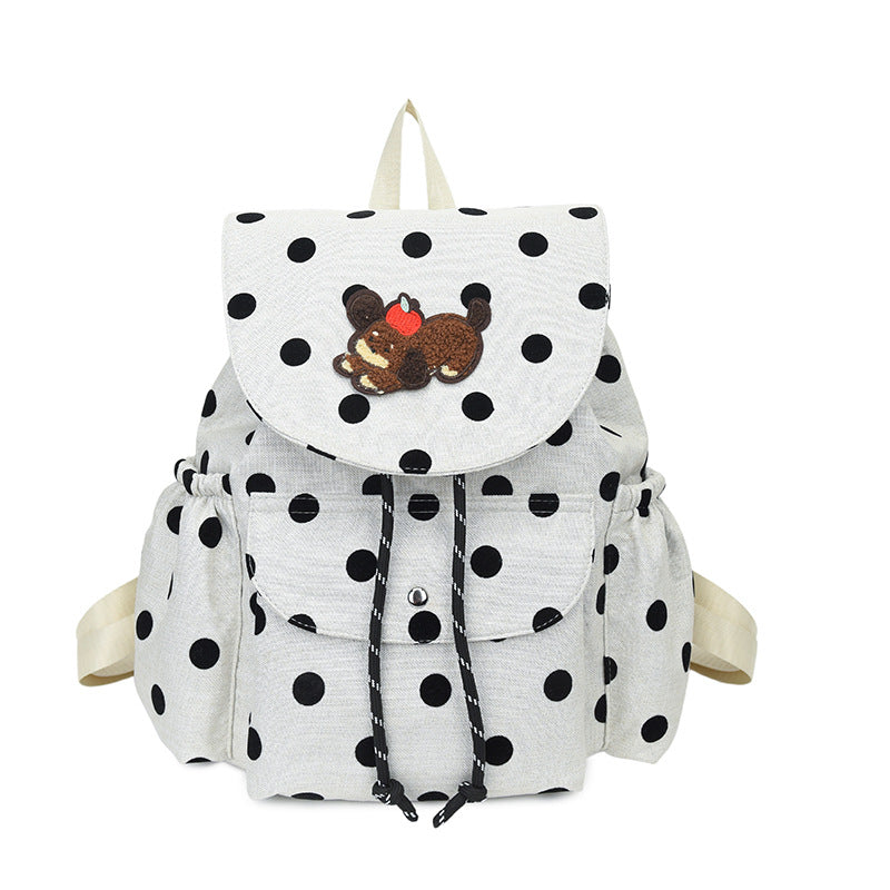 Playful Polka Dot Themed Backpack Stornfield